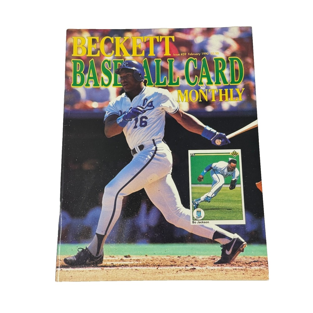 Bo Jackson Beckett Magazine Lot 2 Baseball Card Monthly 1990 Issues 59 63 - Picture 2 of 3